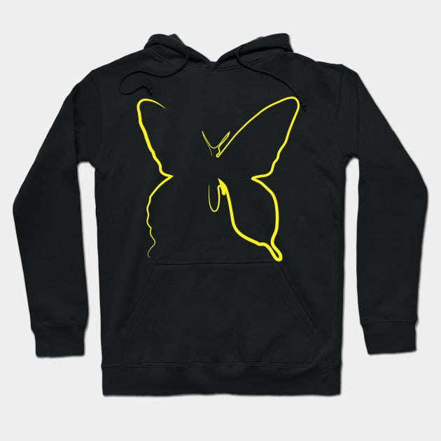 Animal design butterfly Hoodie by Chaoscreator